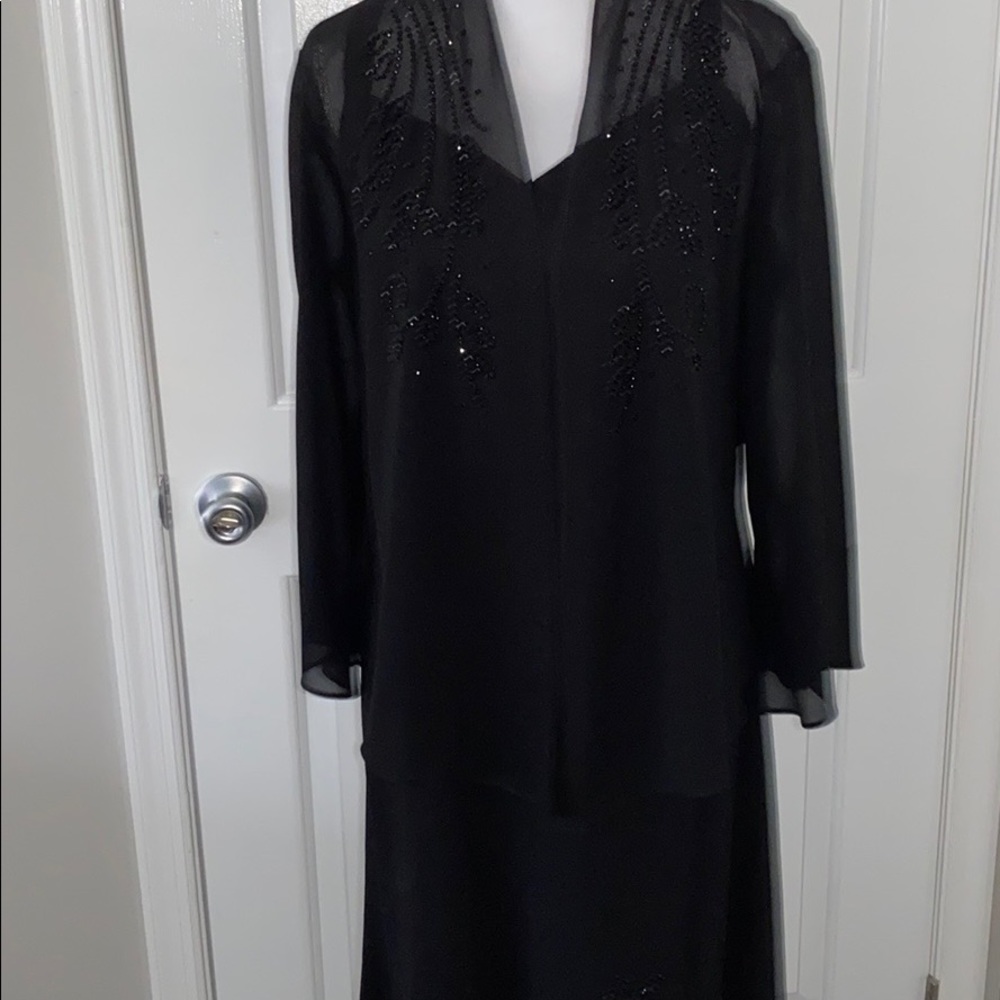 R&M RICHARDS sleeveless sequined dress and jacket!